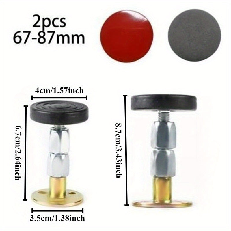 Комплект из 2 регулируемых стабилизаторов каркаса кровати — металлические и пластиковые противотрясущие инструменты, предотвращает движение изголовья кровати, предотвращает покачивание изголовья и не требует электричества.