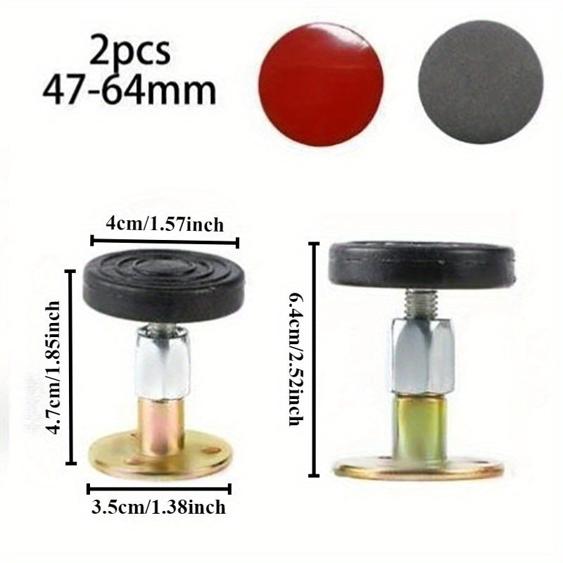 Комплект из 2 регулируемых стабилизаторов каркаса кровати — металлические и пластиковые противотрясущие инструменты, предотвращает движение изголовья кровати, предотвращает покачивание изголовья и не требует электричества.