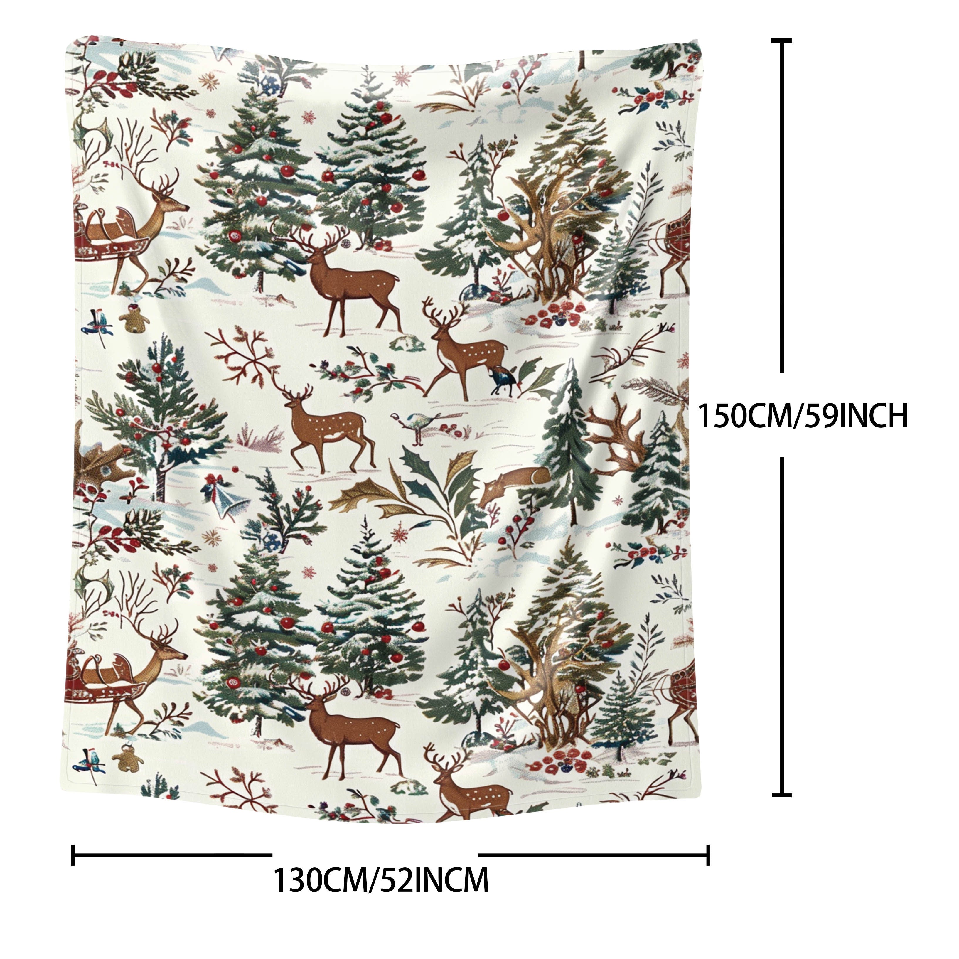 Rojdestvo Flanel Yostiq Yengil Polyester Yotoq Sofasi Sayohat Barcha mavsum uchun