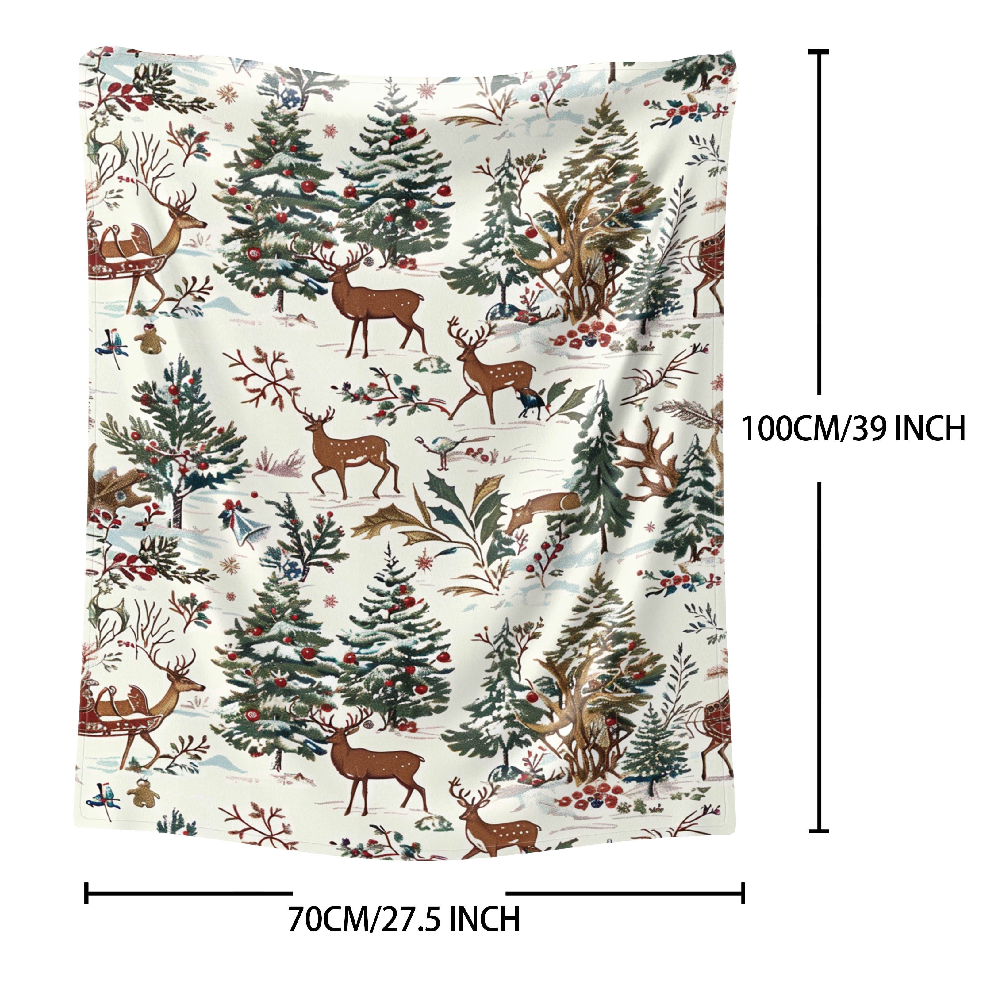 Rojdestvo Flanel Yostiq Yengil Polyester Yotoq Sofasi Sayohat Barcha mavsum uchun