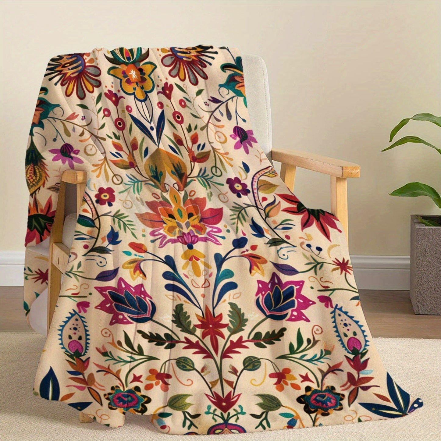 Плед из фланели в арабском стиле - мягкий, уютный и универсальный для кровати, дивана, офиса или кемпинга | Легкий, теплый и подходящий для всех сезонов, подарков или путешествий.