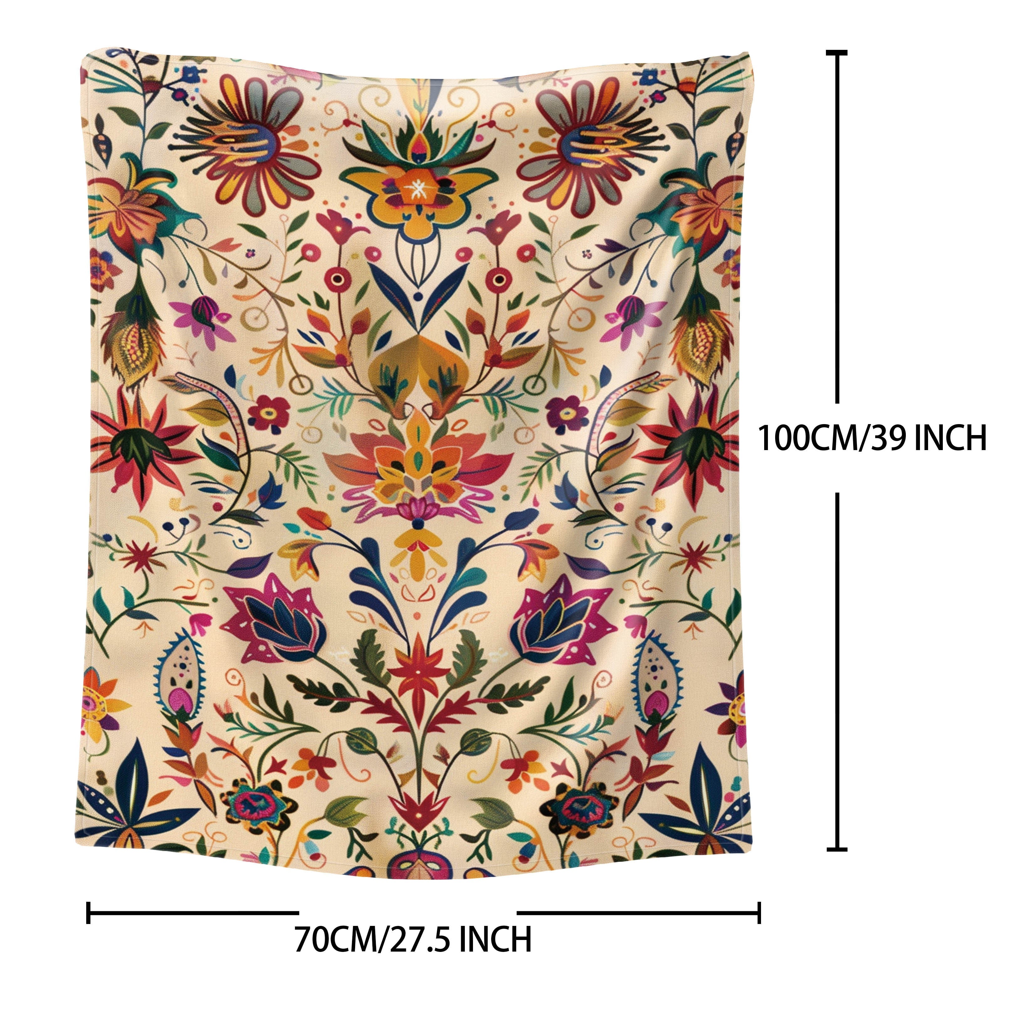 Плед из фланели в арабском стиле - мягкий, уютный и универсальный для кровати, дивана, офиса или кемпинга | Легкий, теплый и подходящий для всех сезонов, подарков или путешествий.