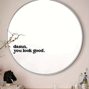 Avtomobillar uchun vinil oynali oyna yozuvi, "Damn You Look Good" dizayni, tashqi aksessuar