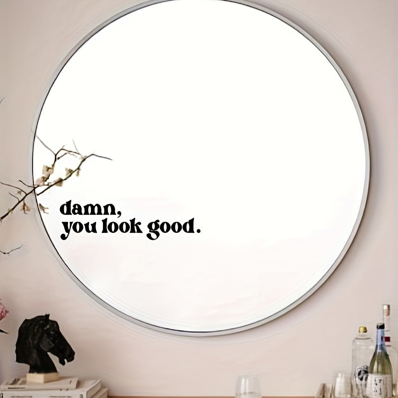 Avtomobillar uchun vinil oynali oyna yozuvi, "Damn You Look Good" dizayni, tashqi aksessuar