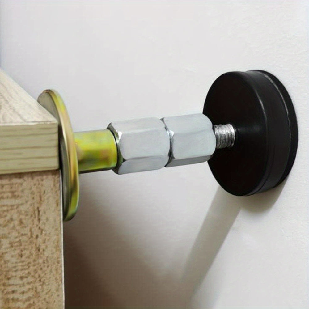 Комплект из 2 регулируемых стабилизаторов каркаса кровати — металлические и пластиковые противотрясущие инструменты, предотвращает движение изголовья кровати, предотвращает покачивание изголовья и не требует электричества.