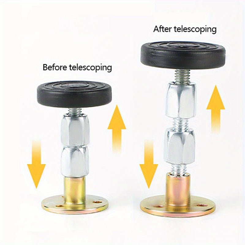Комплект из 2 регулируемых стабилизаторов каркаса кровати — металлические и пластиковые противотрясущие инструменты, предотвращает движение изголовья кровати, предотвращает покачивание изголовья и не требует электричества.