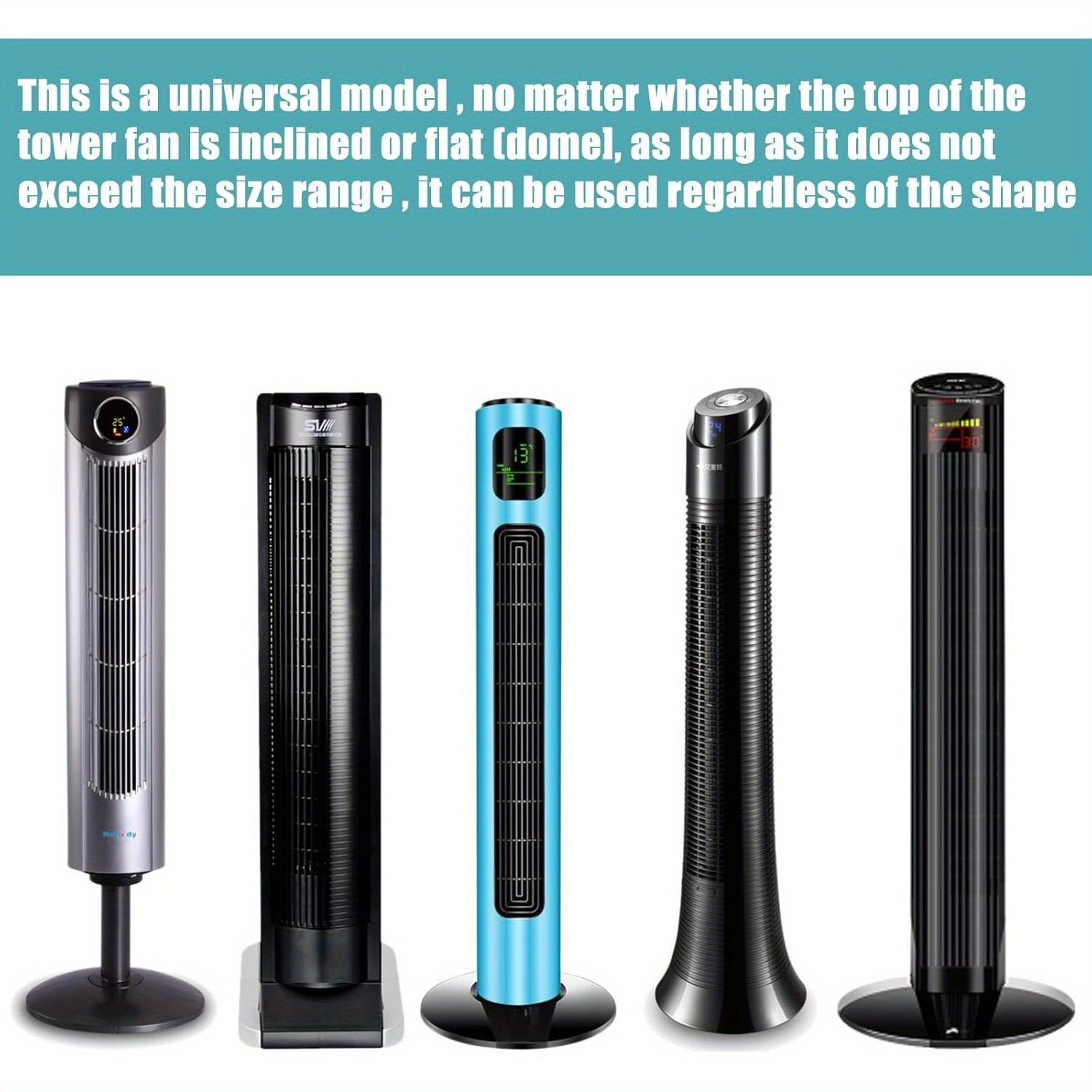 Zebra Pattern Fabric Dust Cover for Tower Fan Oscillating Floor Fan Protector