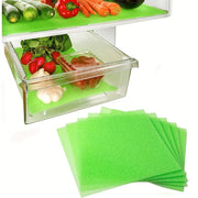 Set of 5 Reusable Fruit and Vegetable Freshness Mats for Refrigerator Drawers