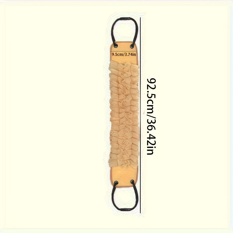 Hypoallergenic Polyester Bath Back Scrubber with Non-Slip Handle for Men and Women