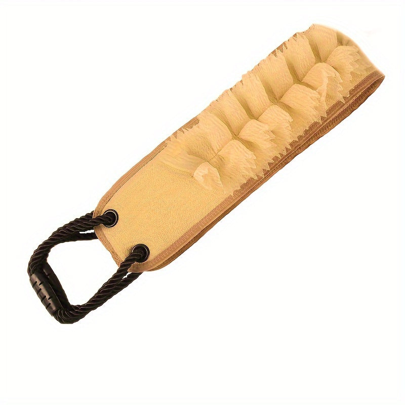 Hypoallergenic Polyester Bath Back Scrubber with Non-Slip Handle for Men and Women