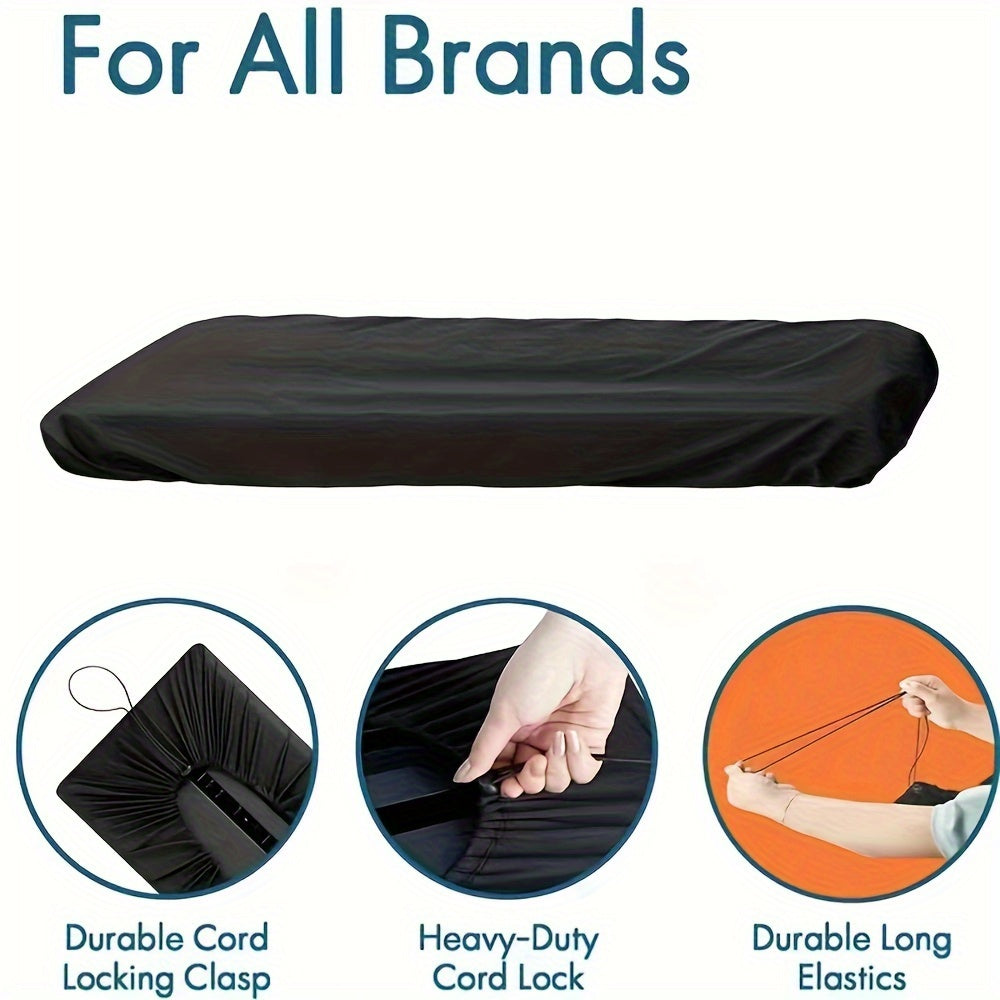 Waterproof Piano Dust Cover for 61/88 Key Electronic Keyboard Dust-Resistant Full Enclosure