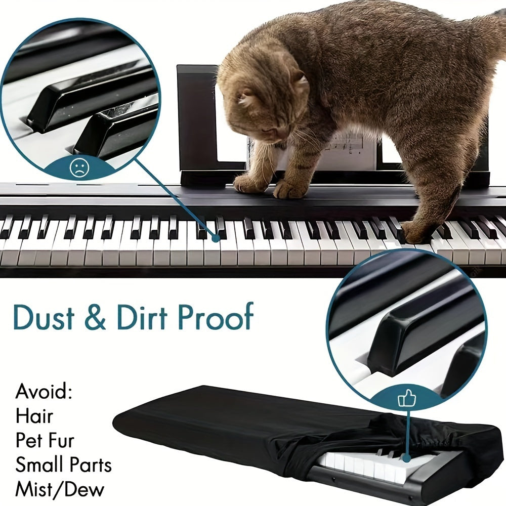 Waterproof Piano Dust Cover for 61/88 Key Electronic Keyboard Dust-Resistant Full Enclosure