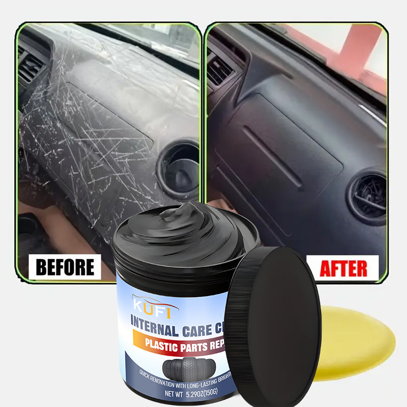 Cera de renovación para el interior del coche, reparación de piezas de plástico, protector de neumáticos, restaurador de molduras para autocaravanas, 5.29oz