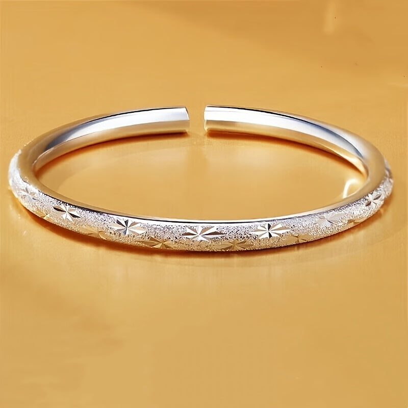 Unisex Sterling Silver Open Sky Full of Stars Bracelet for Women and Men