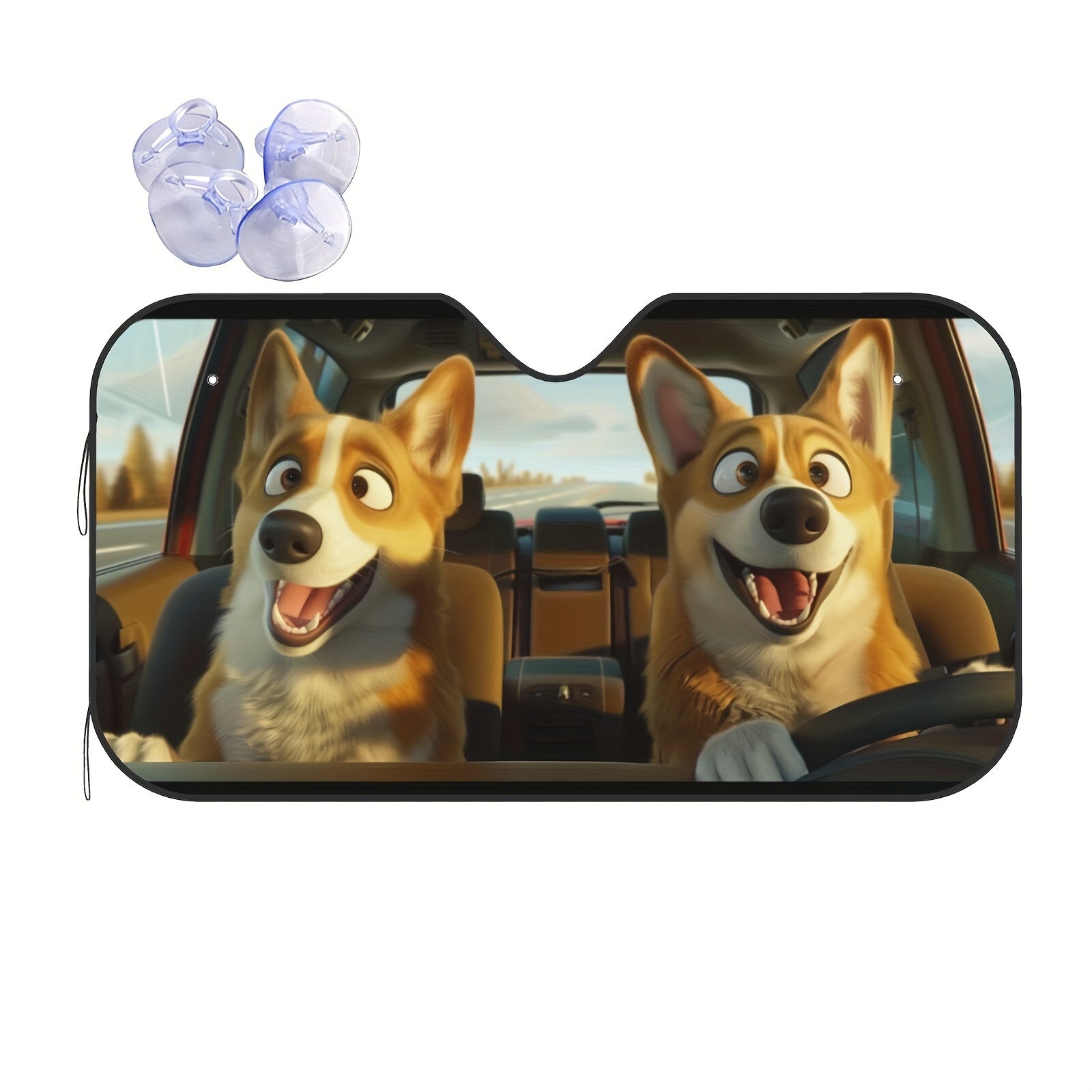 Интригующий универсальный солнцезащитный экран для автомобилей, чтобы поддерживать их прохладными, с отражателем УФ-тепла.