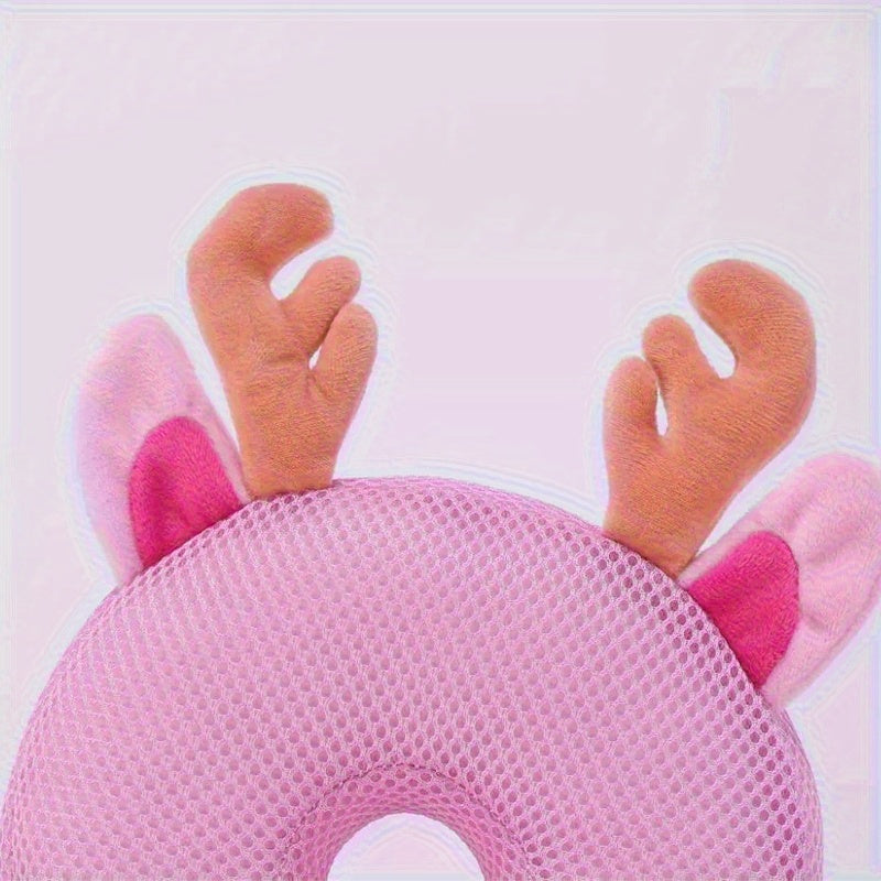 Kids Safety Backpack Blue Polyester with Head Protection Cushion