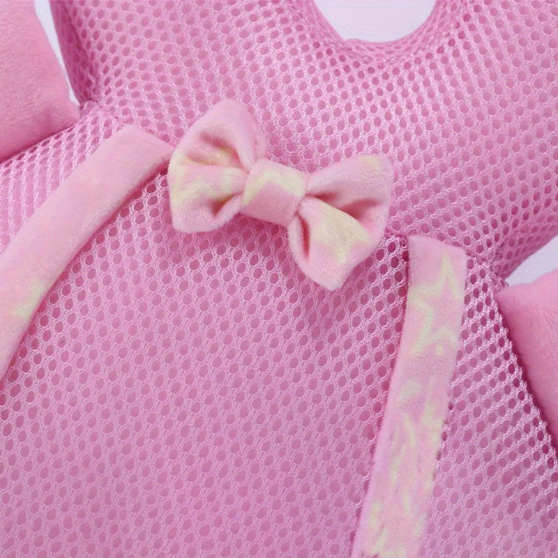 Kids Safety Backpack Blue Polyester with Head Protection Cushion