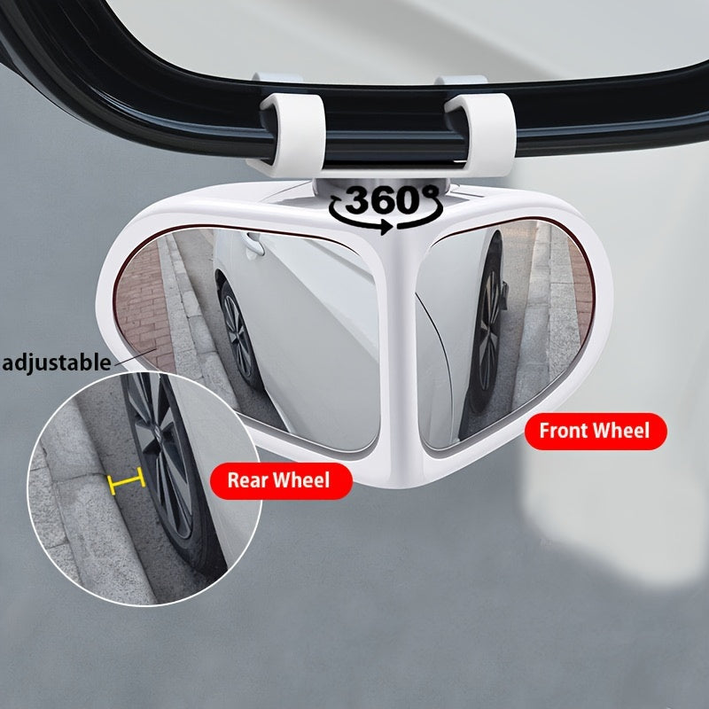 High Definition Blind Spot Mirror with 360° Adjustability Wide-Angle View for Trucks SUVs Cars