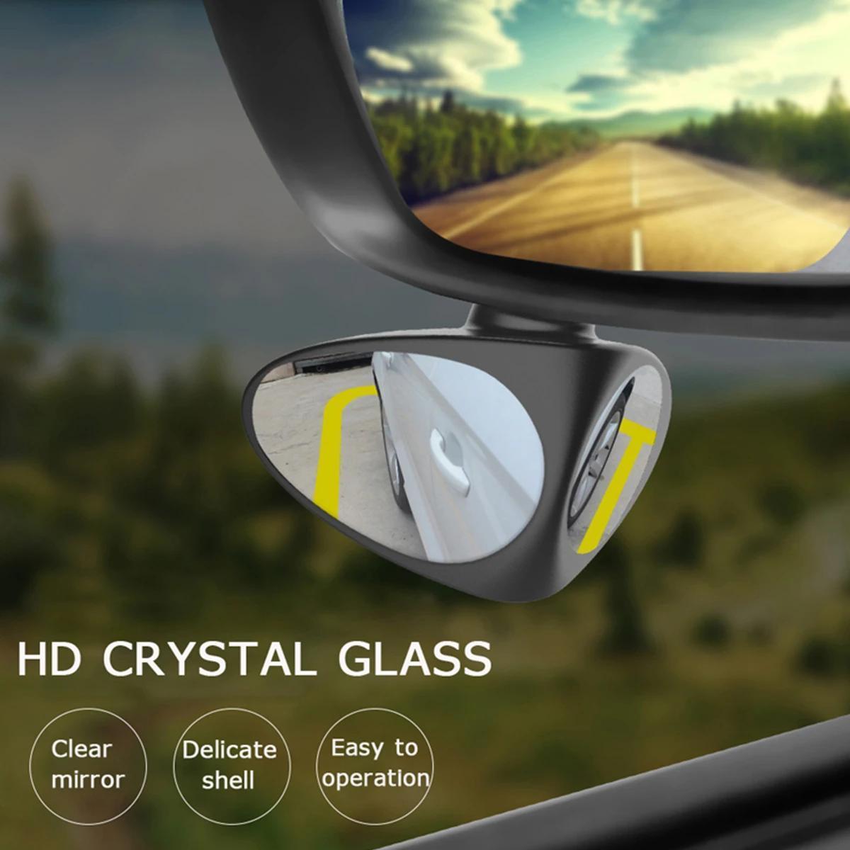 High Definition Blind Spot Mirror with 360° Adjustability Wide-Angle View for Trucks SUVs Cars