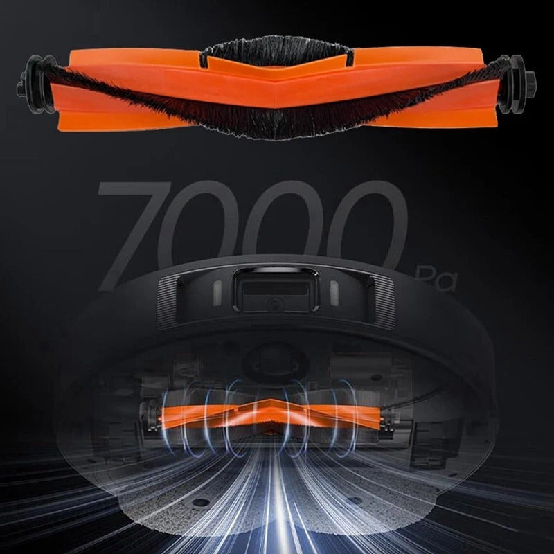 Set of 2 Washable Main Brush Replacement Parts for Robot Vacuum Cleaner Plastic