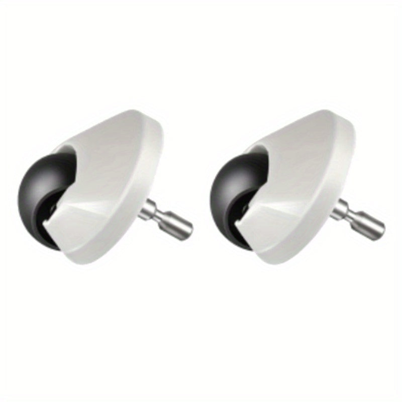 Set of 2 Front Casters for Robotic Vacuum Cleaner, Tough Plastic, Easy Attachments
