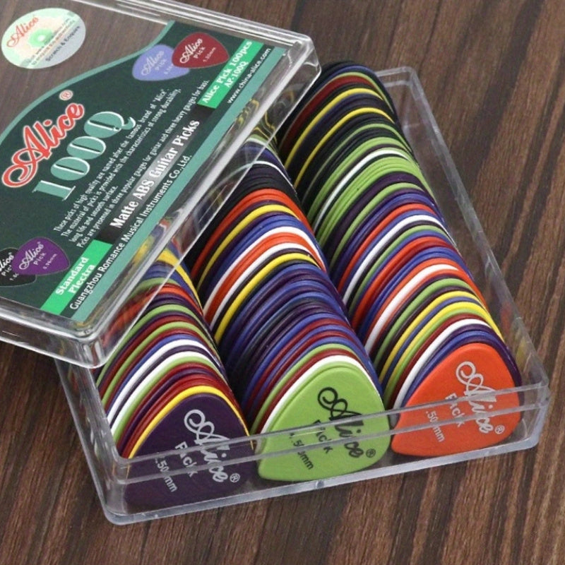 20-штук премиальных пластиковых медиаторов для гитары, акустической, электрической, бас-гитары, ассорти размеров и цветов