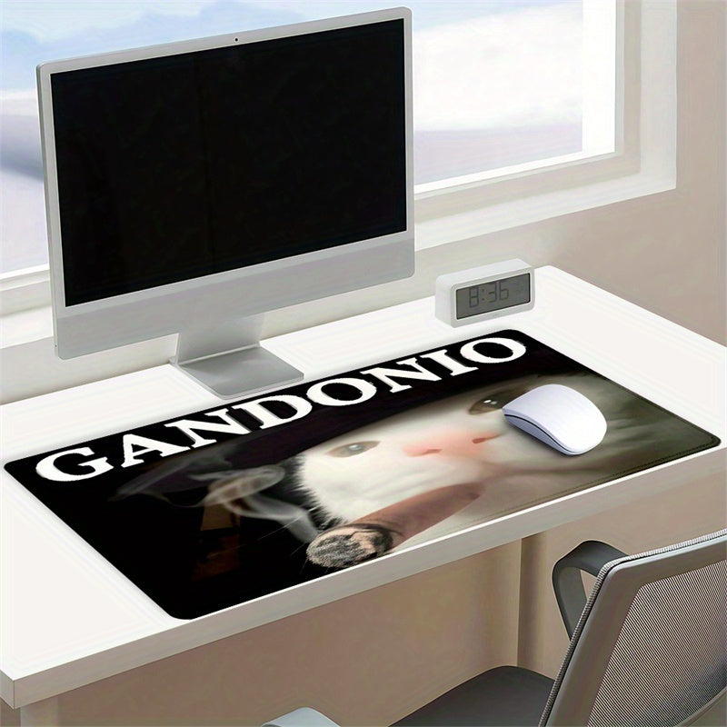 Humorous Cat Meme Mouse Pad Non-slip Durable Office Desk Gift Large Size