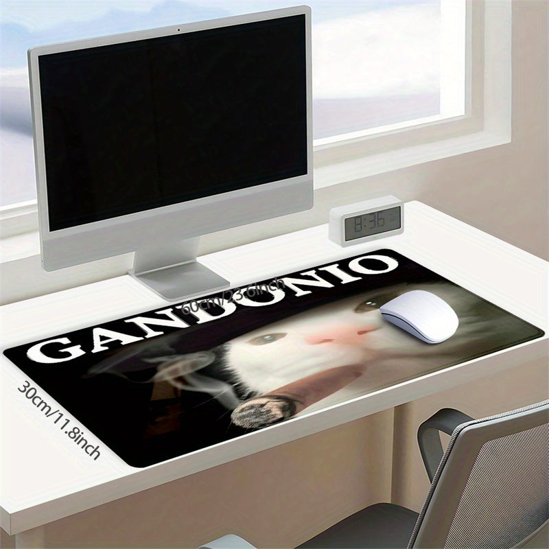 Humorous Cat Meme Mouse Pad Non-slip Durable Office Desk Gift Large Size