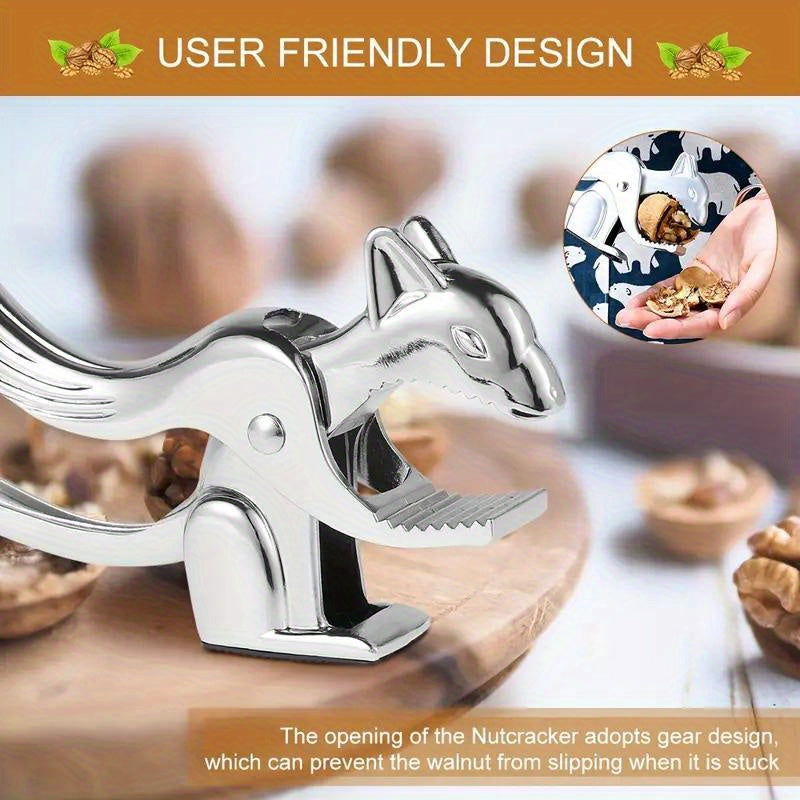 Metal Nutcracker Squirrel Design for Cracking Nuts Peanuts Almonds Walnuts