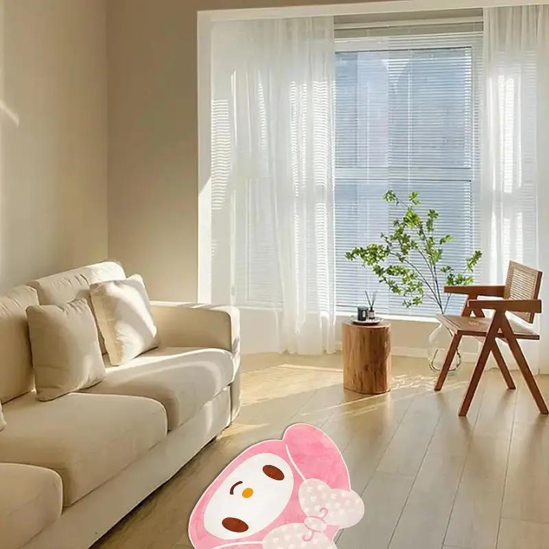 Милый коврик с изображением Hello Kitty для девочек, мягкий полимерный коврик на пол