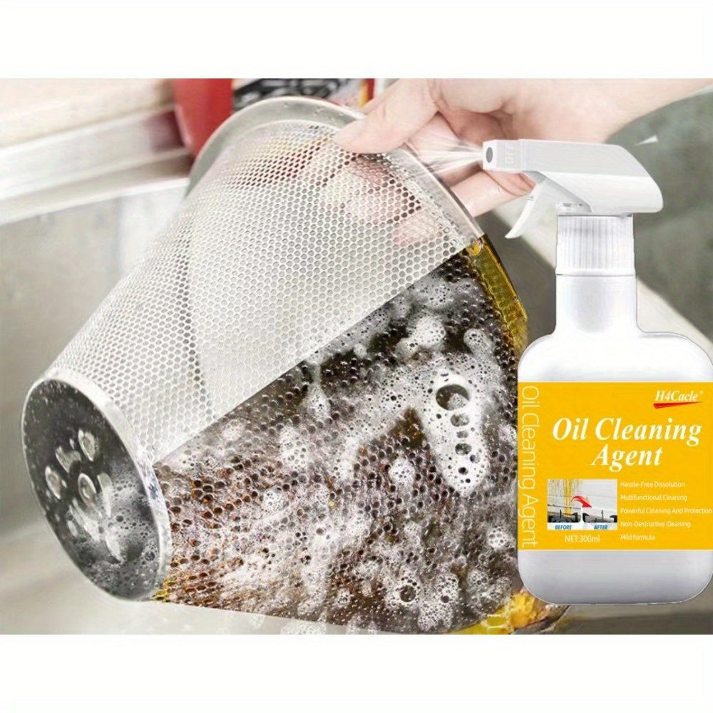 H4Cacle Og'ir Yuk Ko'taruvchi Yog' O'chiruvchi Sprey, Metall Sirt Tozalovchi, 1L - Kuchli Oshxona Yog'i va Tutun Dog'larini Yo'qotuvchi Gidrogen Peroksid bilan