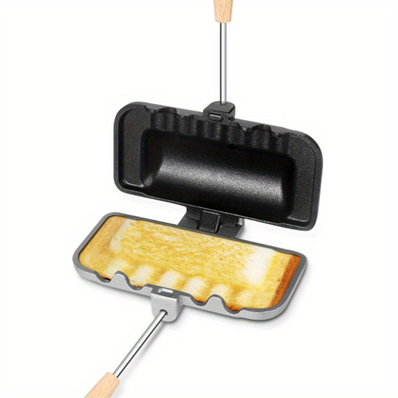 Nonstick Double-Sided Sandwich Maker Pan Removable Breakfast Grilled Cheese Omelet Mold