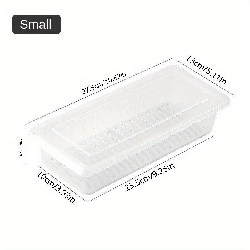Refrigerator Fresh-Keeping Box with Drainage Food-Grade Odor-Resistant