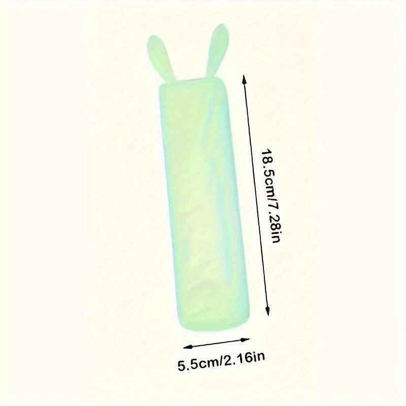 Rabbit-Shaped Silicone Remote Control Cover Dustproof Glow-in-the-Dark for TV and Air Conditioner