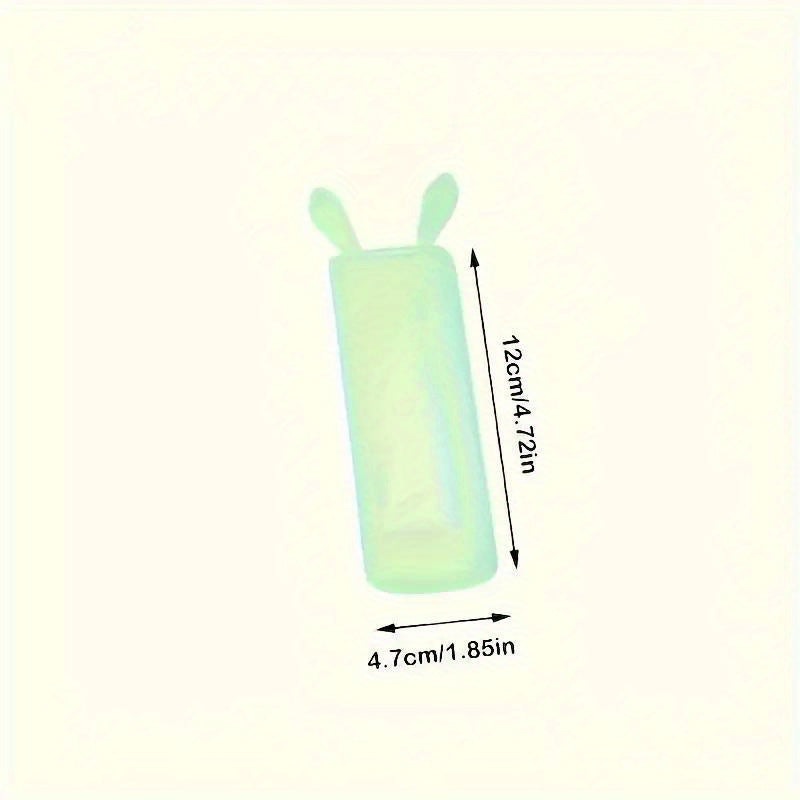 Rabbit-Shaped Silicone Remote Control Cover Dustproof Glow-in-the-Dark for TV and Air Conditioner