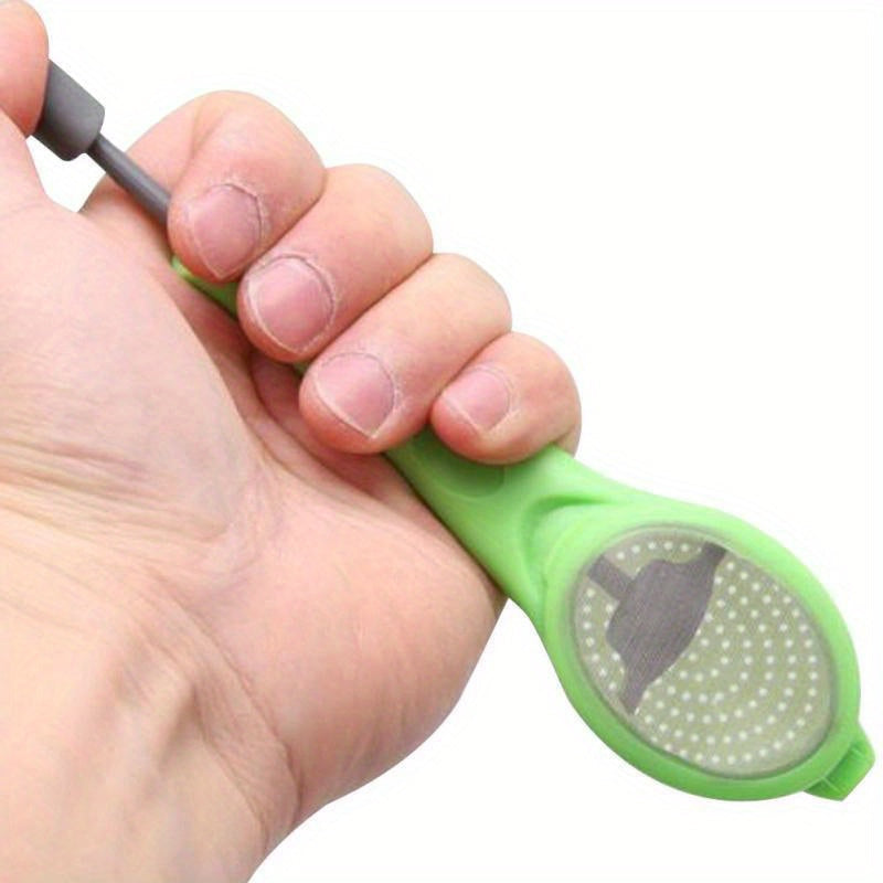 Total Tea Infuser Metal Strainer with Stirring Handle for Loose Leaf Tea and Coffee