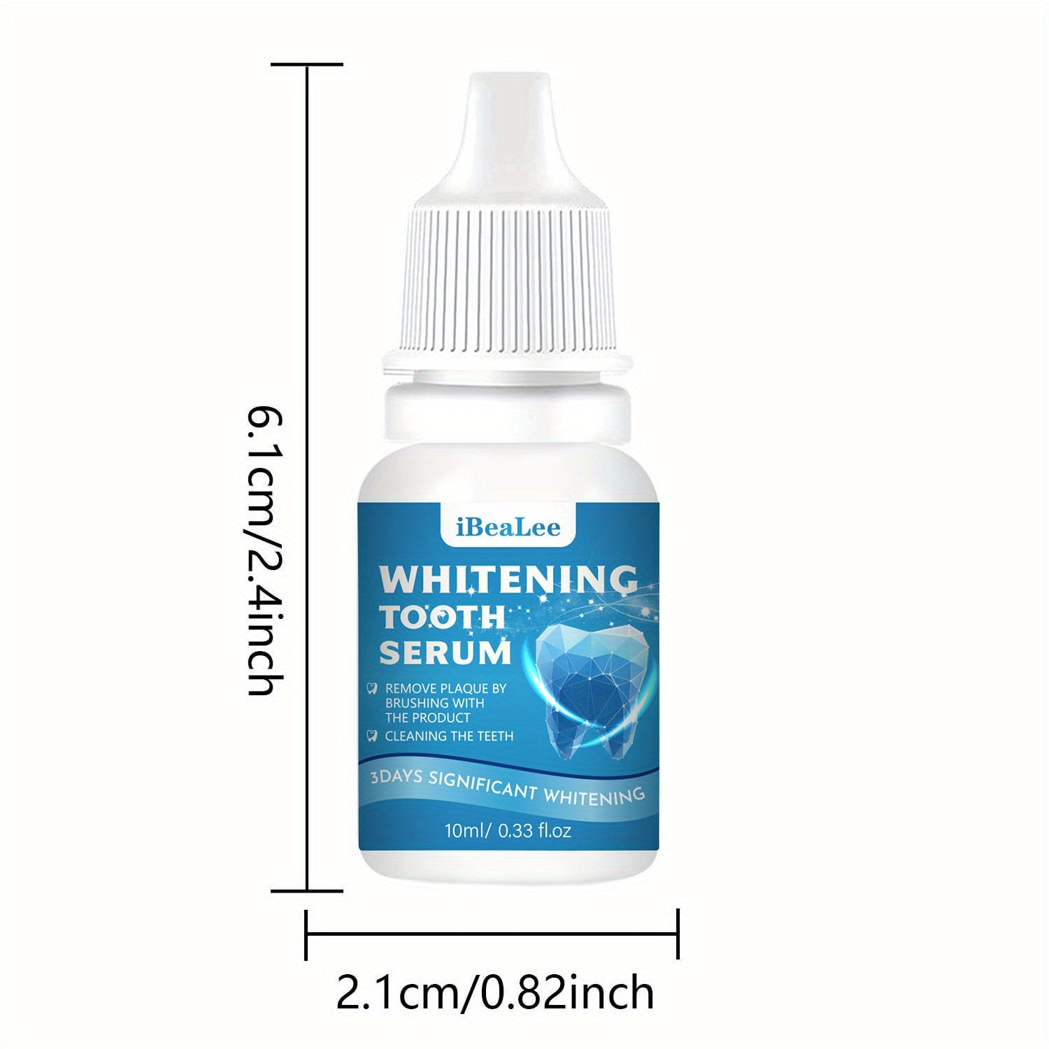 Dişlarni oqartirish uchun serum jel, chuqur tozalash, nane, yorqinlashtiruvchi diş oqartiruvchi, 10ml