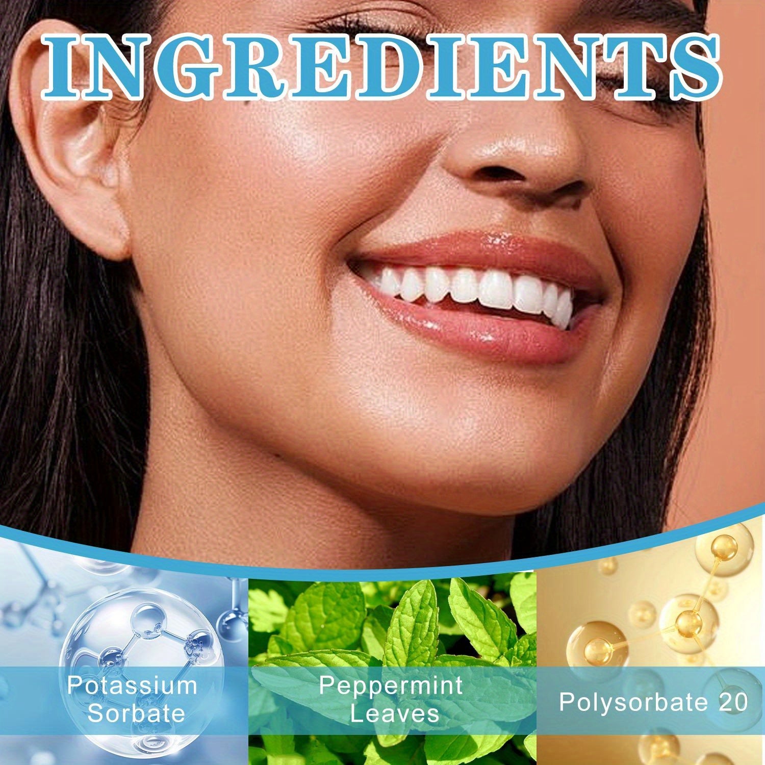 Dişlarni oqartirish uchun serum jel, chuqur tozalash, nane, yorqinlashtiruvchi diş oqartiruvchi, 10ml