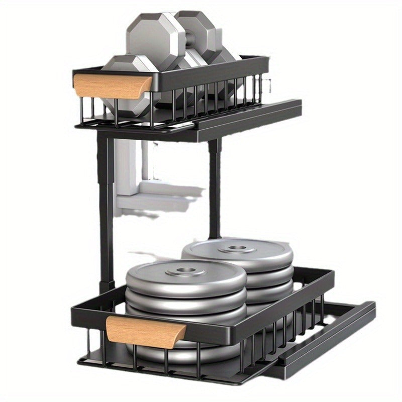 Metal Pull-Out Cabinet Organizer for Kitchen Storage, Durable and Easy to Install