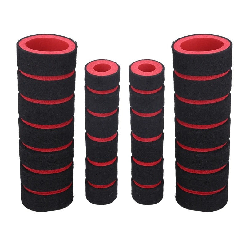 4 Pieces Foam Handlebar Grip Covers Anti-Slip Soft Bicycle Motorcycle Accessories