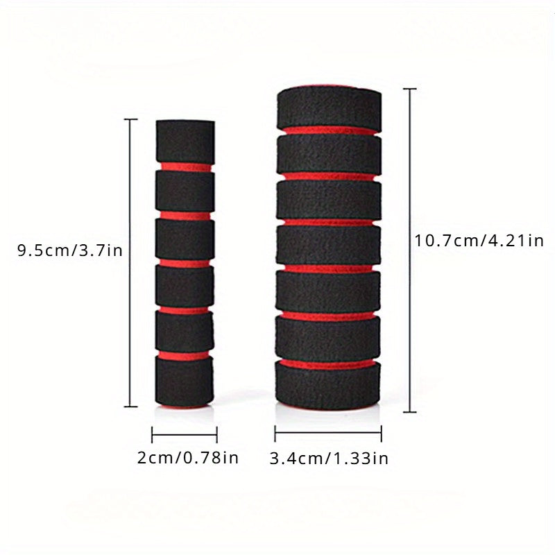 4 Pieces Foam Handlebar Grip Covers Anti-Slip Soft Bicycle Motorcycle Accessories