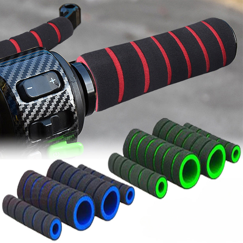 4 Pieces Foam Handlebar Grip Covers Anti-Slip Soft Bicycle Motorcycle Accessories