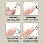 USB zaryadlash va simsiz dizayni bilan qayta zaryadlanuvchi elektr tirnoq burg'ulash to'plami, manikur, pedikur, akril va gel tirnoqlar uchun mos keladi.