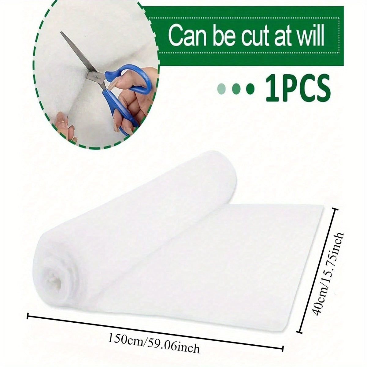 Преобразите свой праздничный декор с помощью этого универсального рулона искусственного снежного одеяла в белом цвете. Используйте его для украшения деревьев, в качестве скатерти или на камине. Не требует электричества, изготовлено из прочного полиэстера.