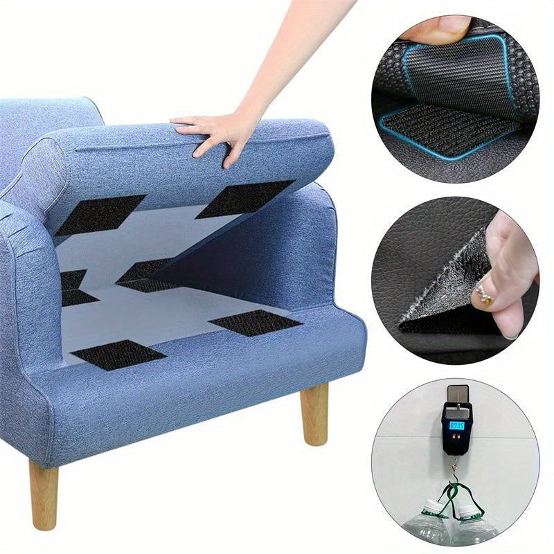 20pcs Extra Strong Double-Sided Nylon Tape Black Fixes Car Mats and Upholstery