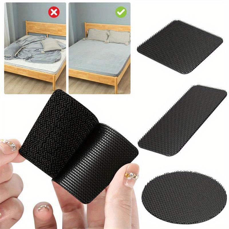 20pcs Extra Strong Double-Sided Nylon Tape Black Fixes Car Mats and Upholstery
