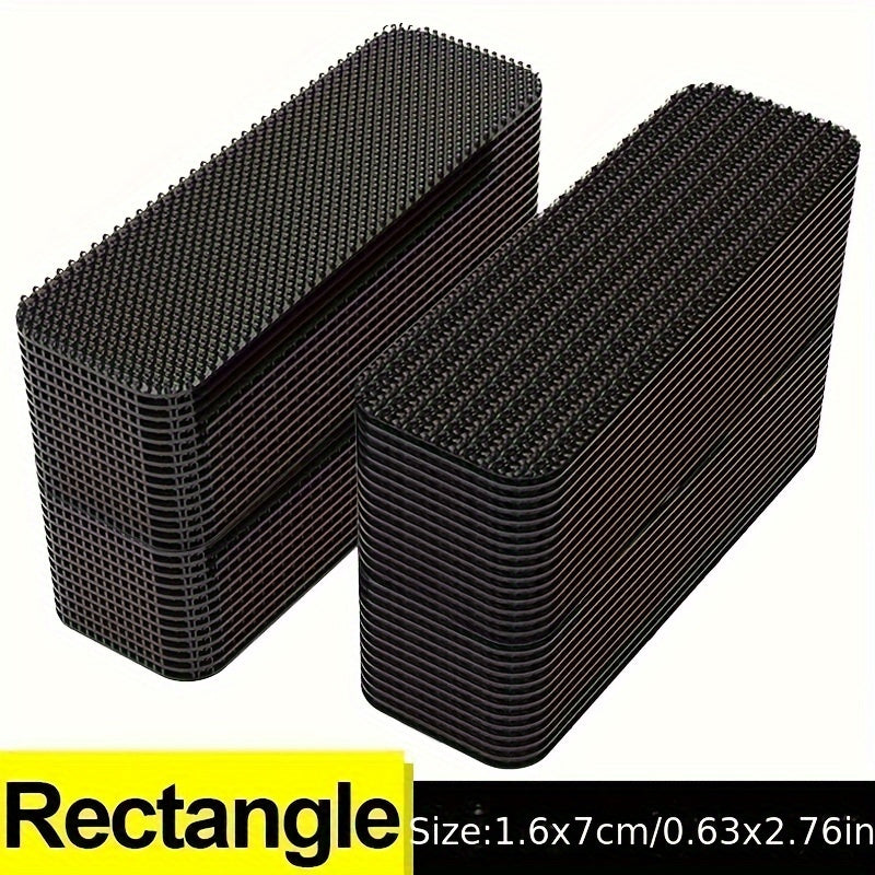 20pcs Extra Strong Double-Sided Nylon Tape Black Fixes Car Mats and Upholstery