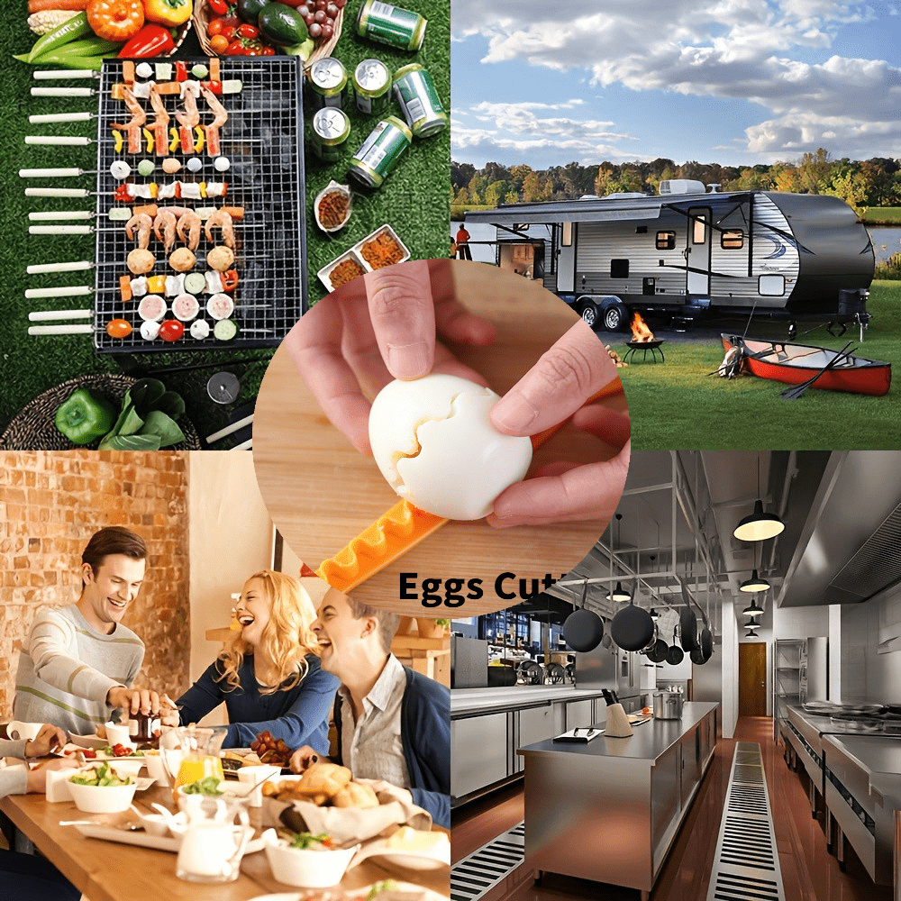 2pcs Floral Egg Slicer for Breakfast Brunch Ideal Mother's Day Gift