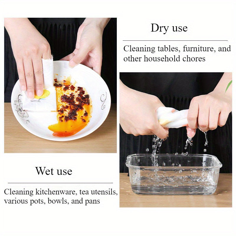 Multi-Purpose Dry and Wet Lazy Wipes for Kitchen Cleaning and Dishwashing