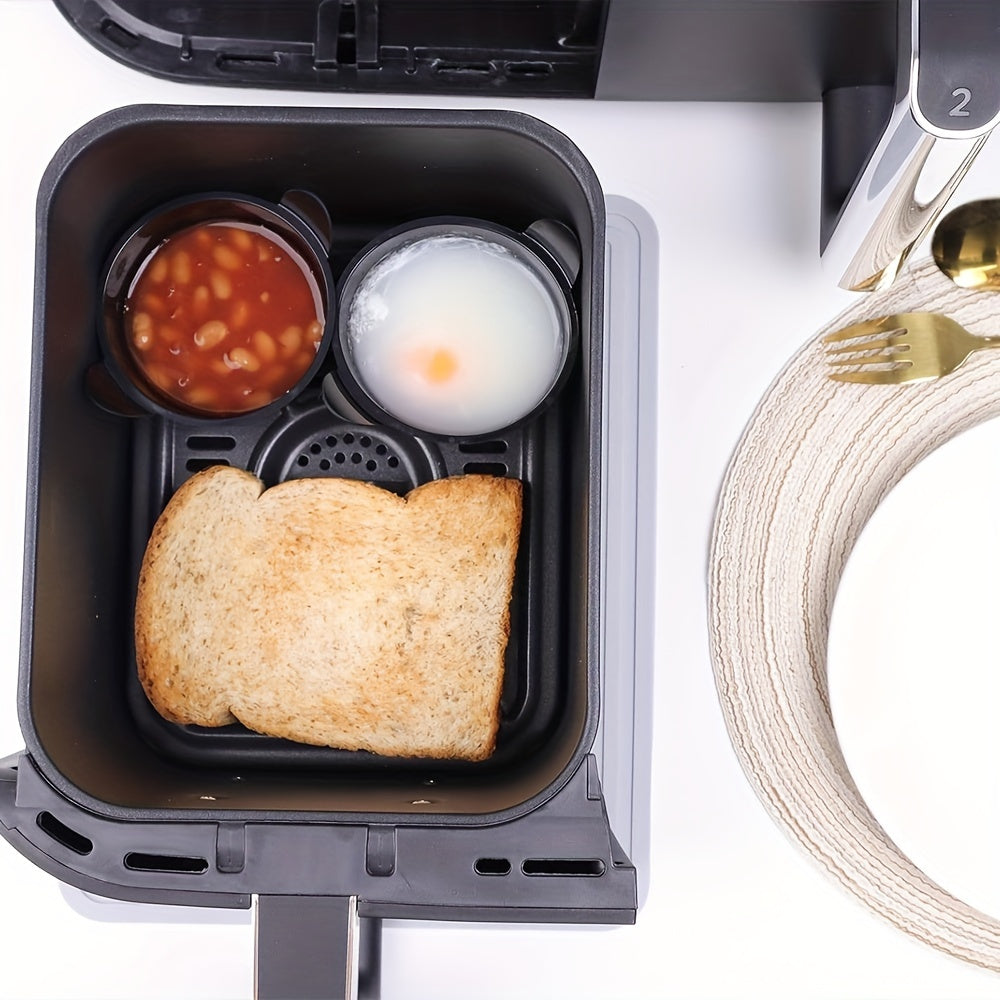 Non-Stick Silicone Egg Poaching Cups for Air Fryer, Easy Release, Heat-Resistant